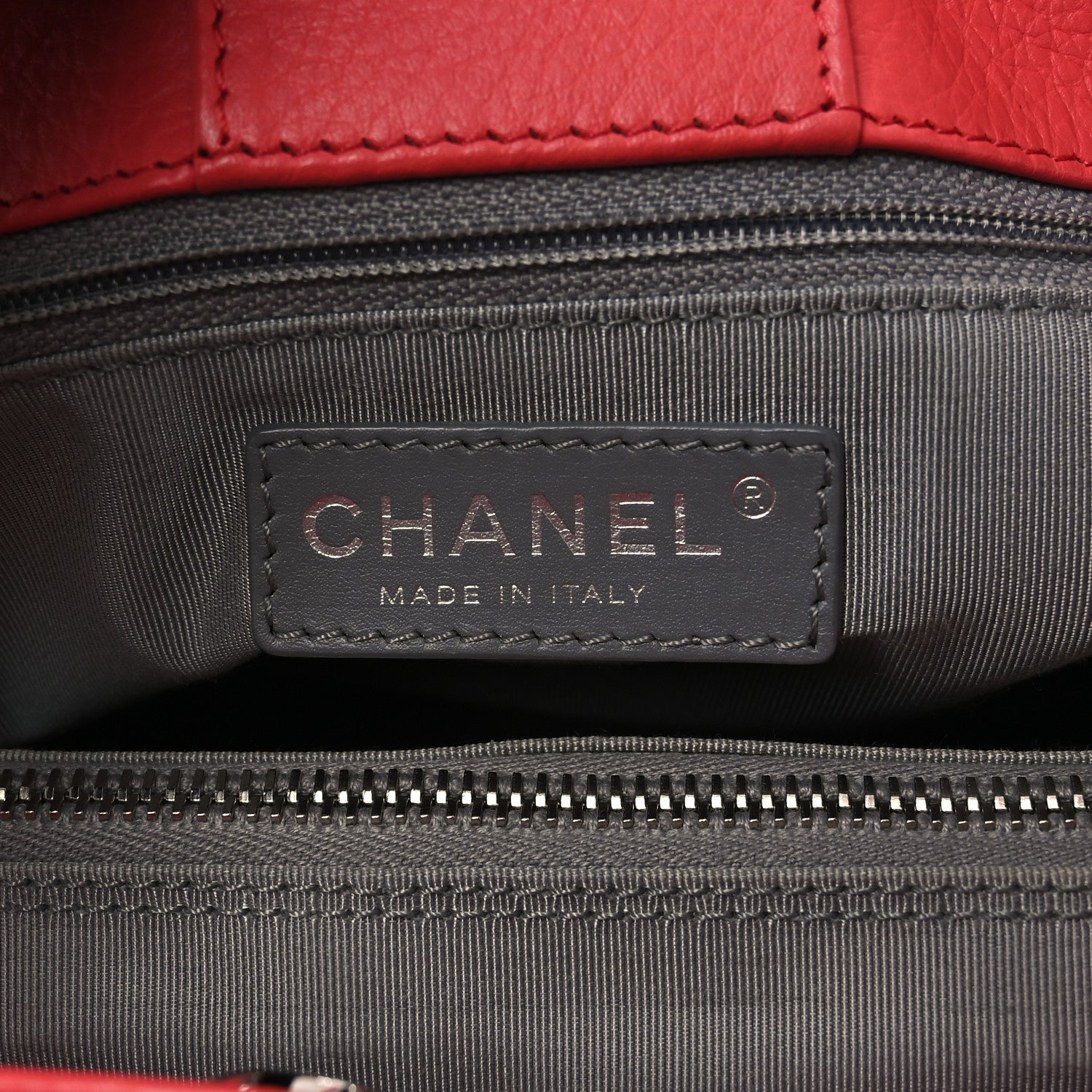 Chanel Calfskin Cerf Executive Shopper Tote Coral 6 of 10