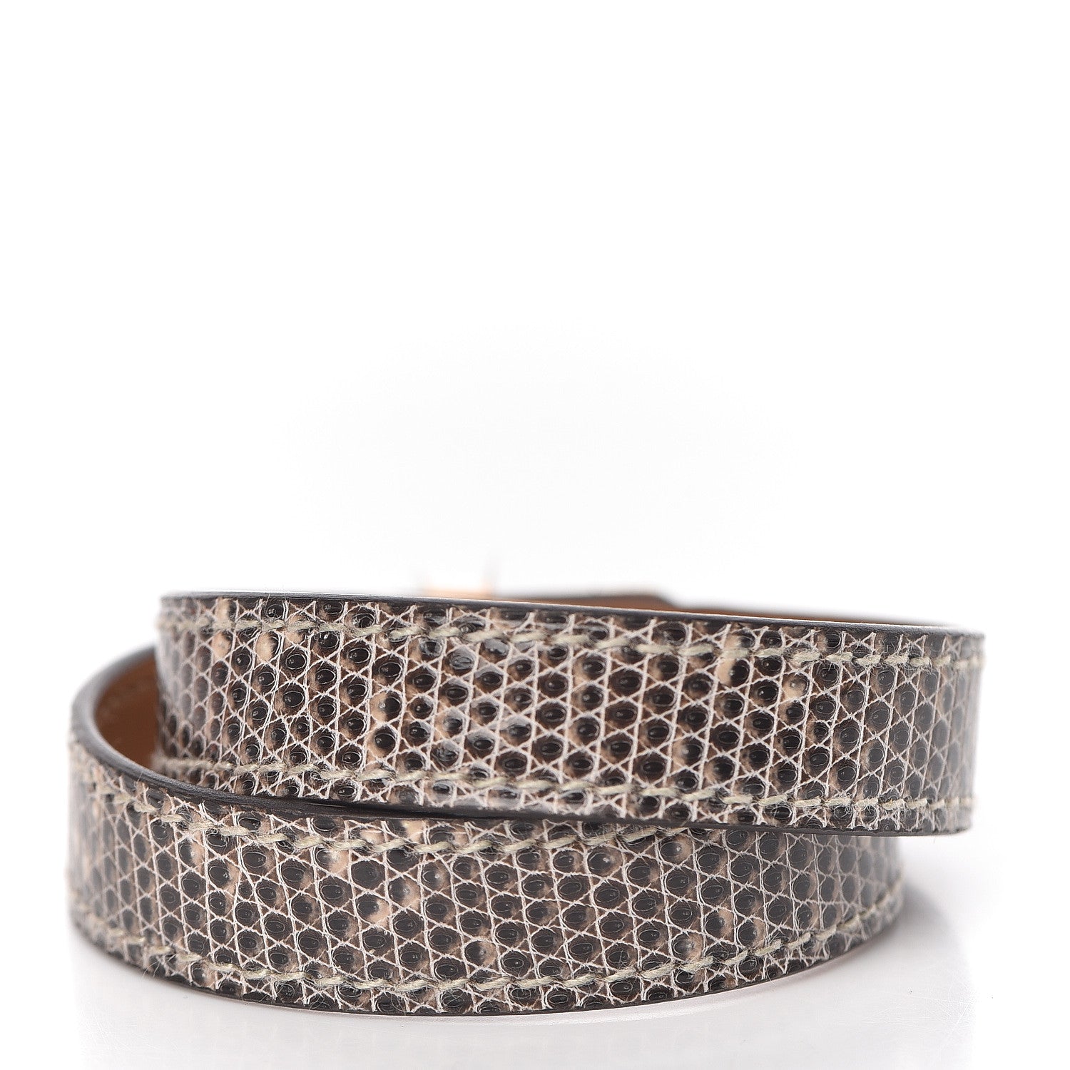 Hermes Lizard Kelly Double Tour Bracelet T1 Ombre 3 of 7