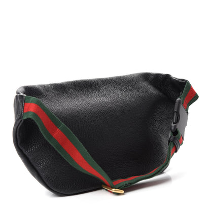 Gucci Grained Calfskin Logo Belt Bag Black 3 of 10