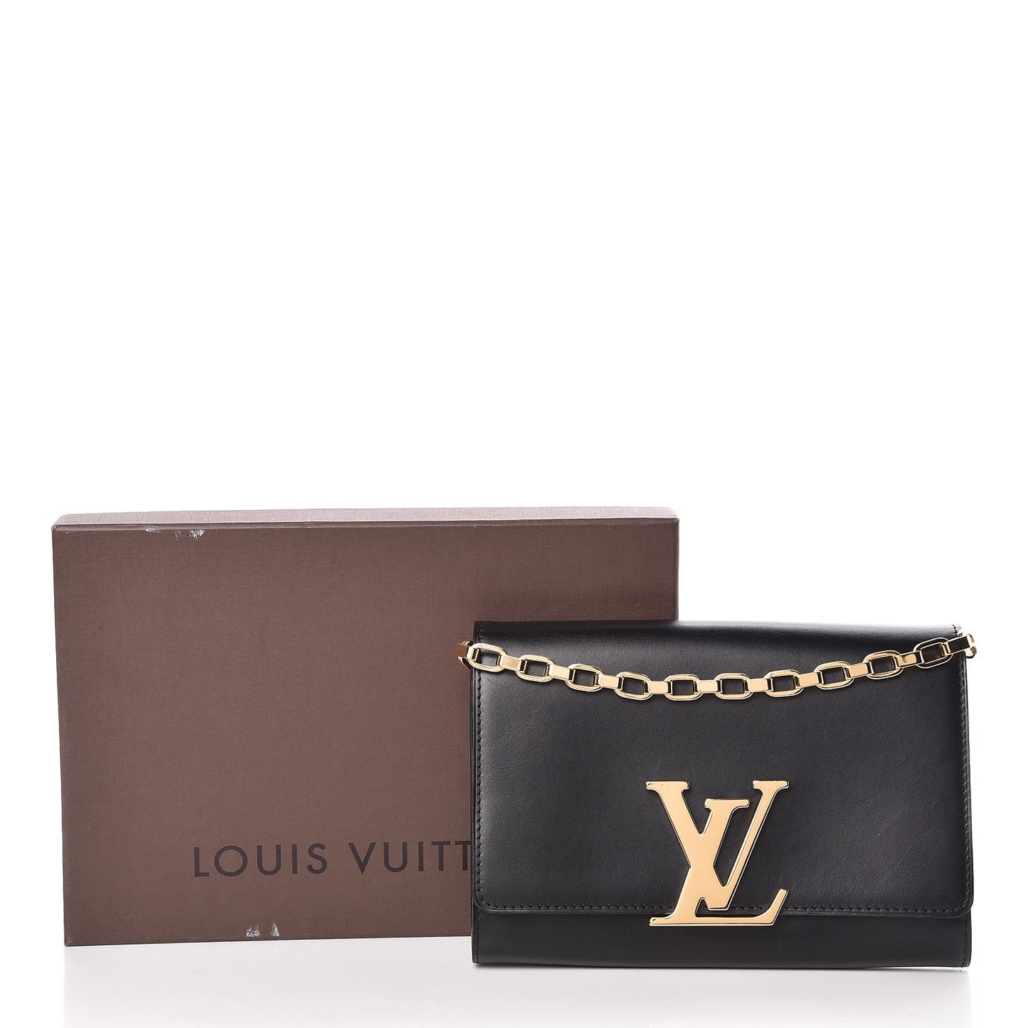 Calfskin Chain Louise MM Black
