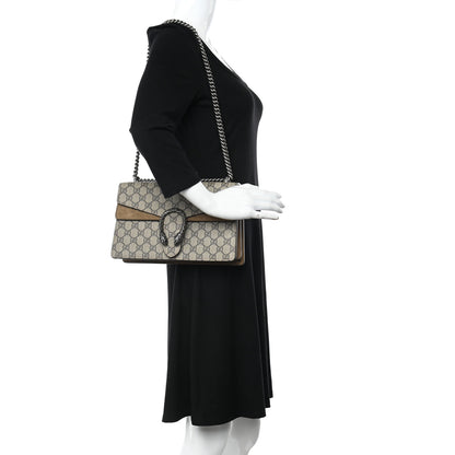 Gucci GG Supreme Monogram Small Dionysus Shoulder Bag Taupe 2 of 14