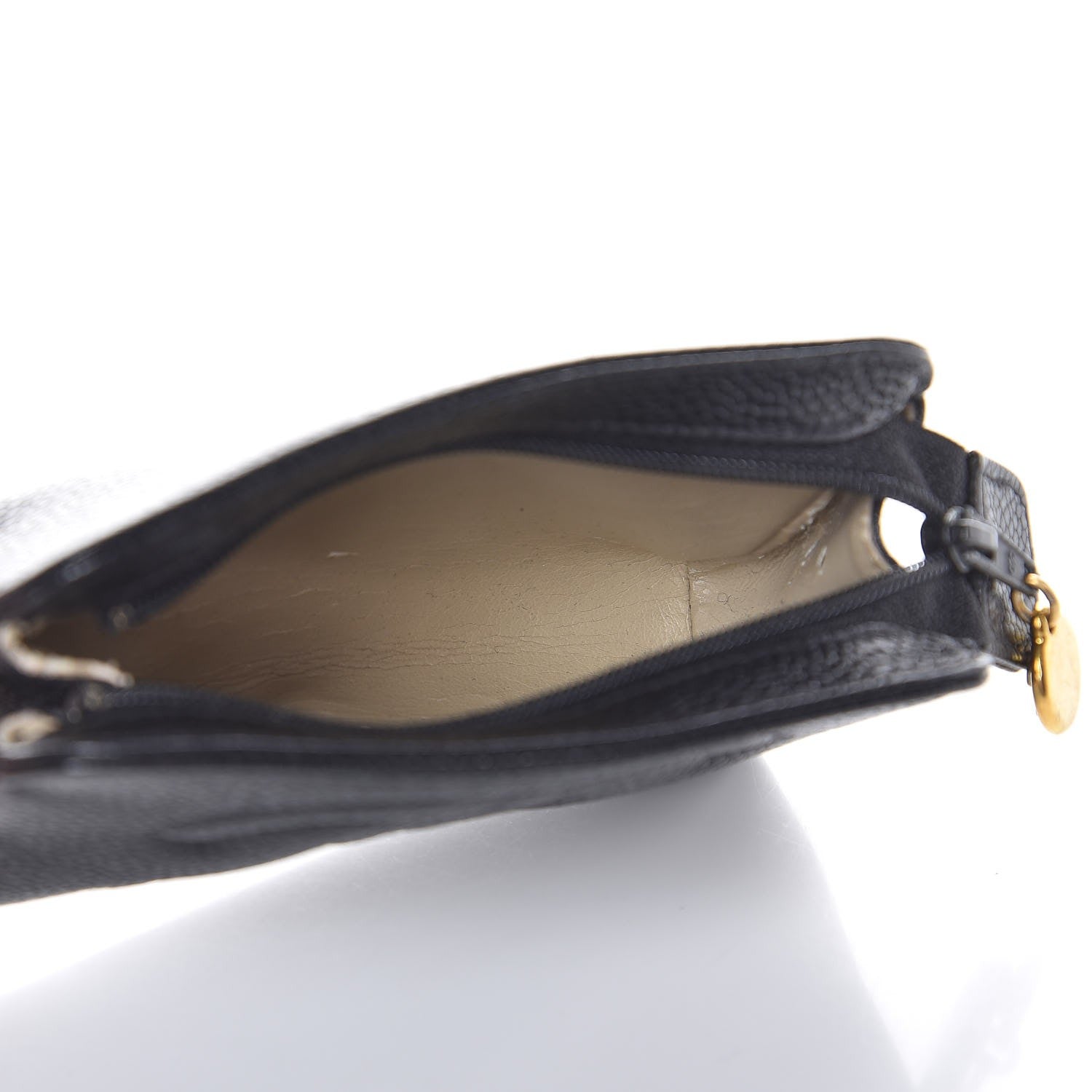 Chanel Caviar Timeless CC Cosmetic Pouch Black 5 of 9