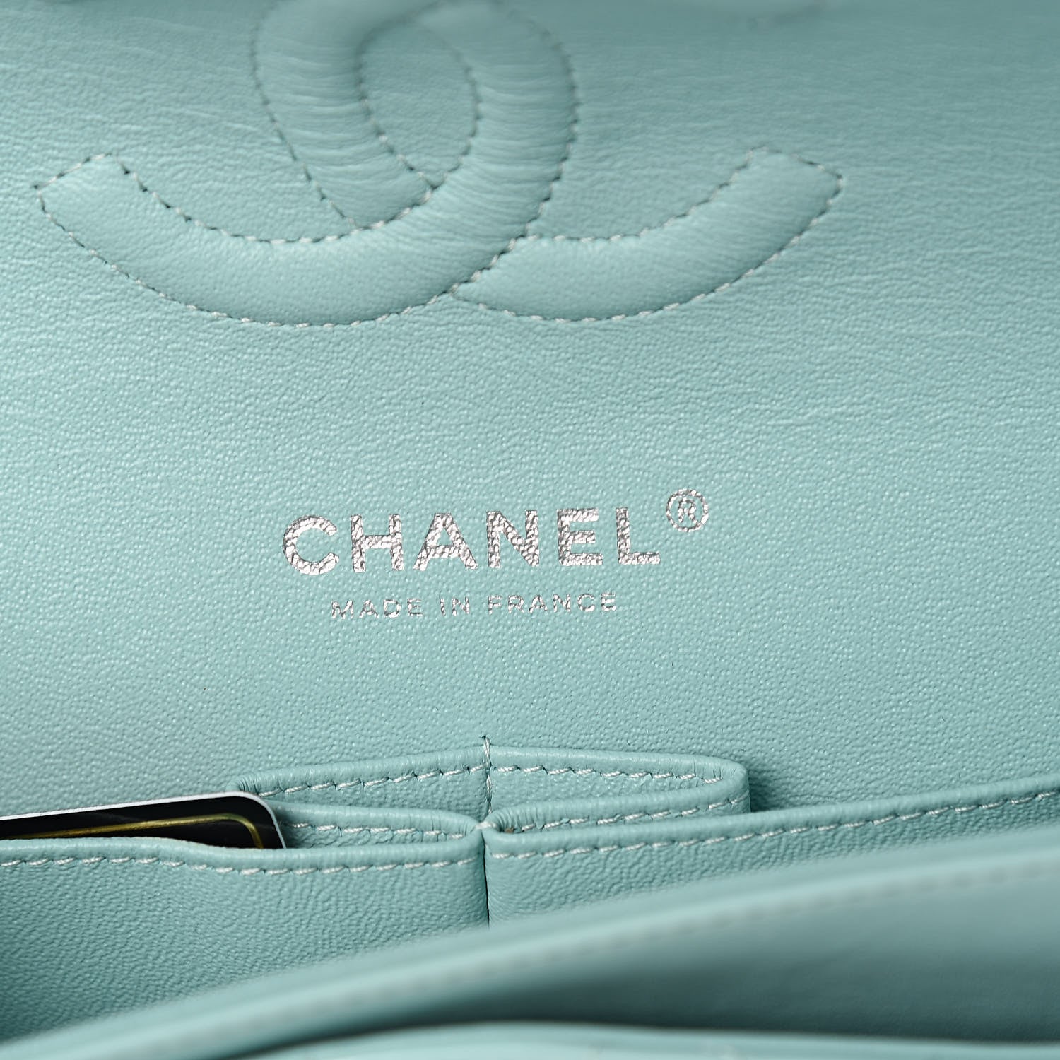 Chanel Patent Calfskin Quilted Medium Double Flap Light Green 6 of 11