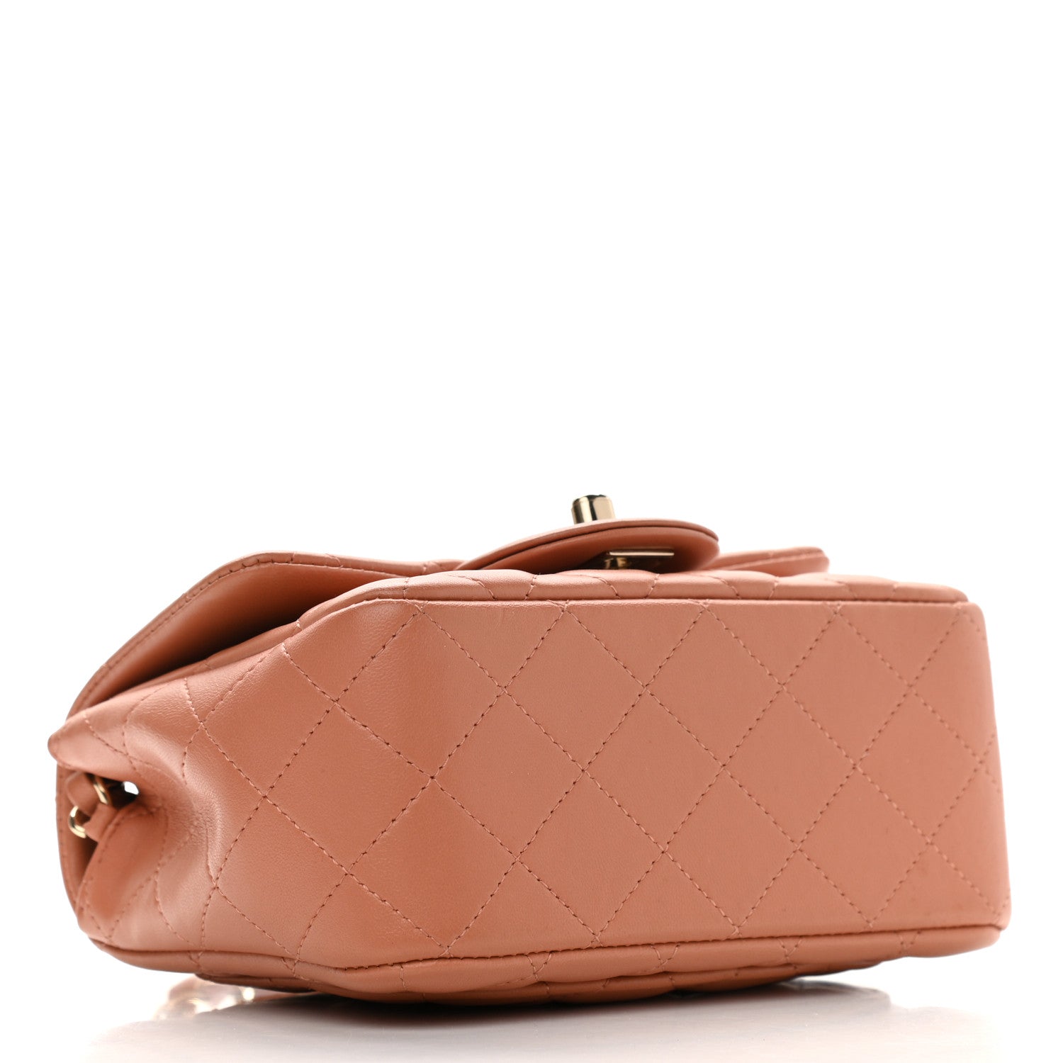 Chanel Lambskin Quilted Mini Square Flap Brown 5 of 13