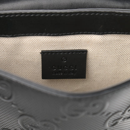 Gucci Calfskin GG Tennis Embossed 2 Detachable Pouch Belt Bag Black 7 of 11