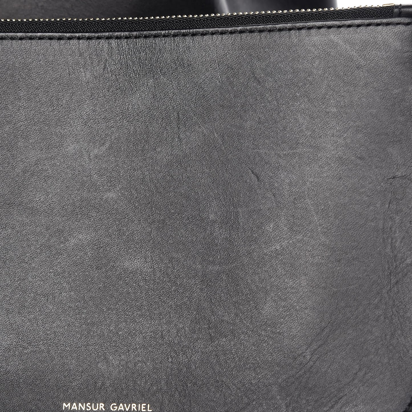 Vegetable Tanned Calfskin Bucket Bag Black Flamma