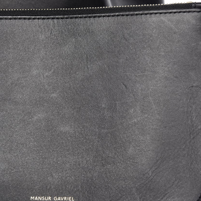 Mansur Gavriel Vegetable Tanned Calfskin Bucket Bag Black Flamma 25 of 28