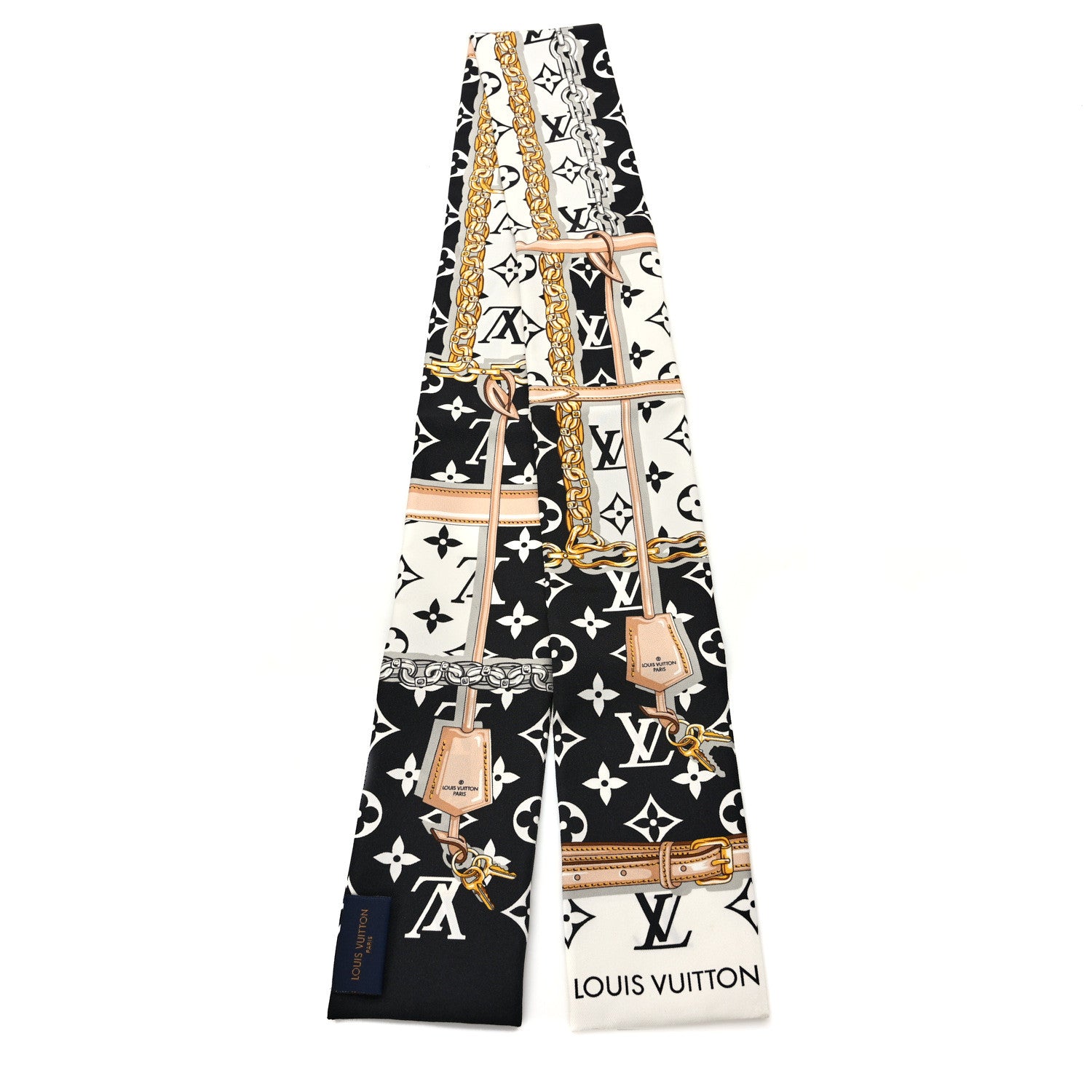 Louis Vuitton Silk Monogram Confidential Bandeau Black 2 of 4