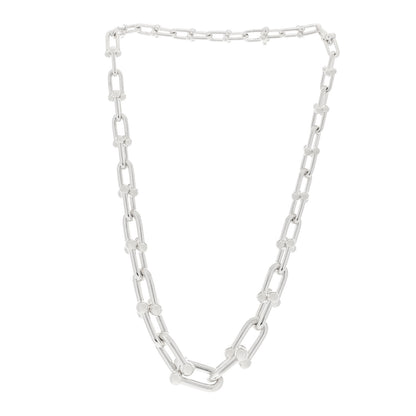 Tiffany Sterling Silver HardWear Graduated Link Necklace 2 of 3