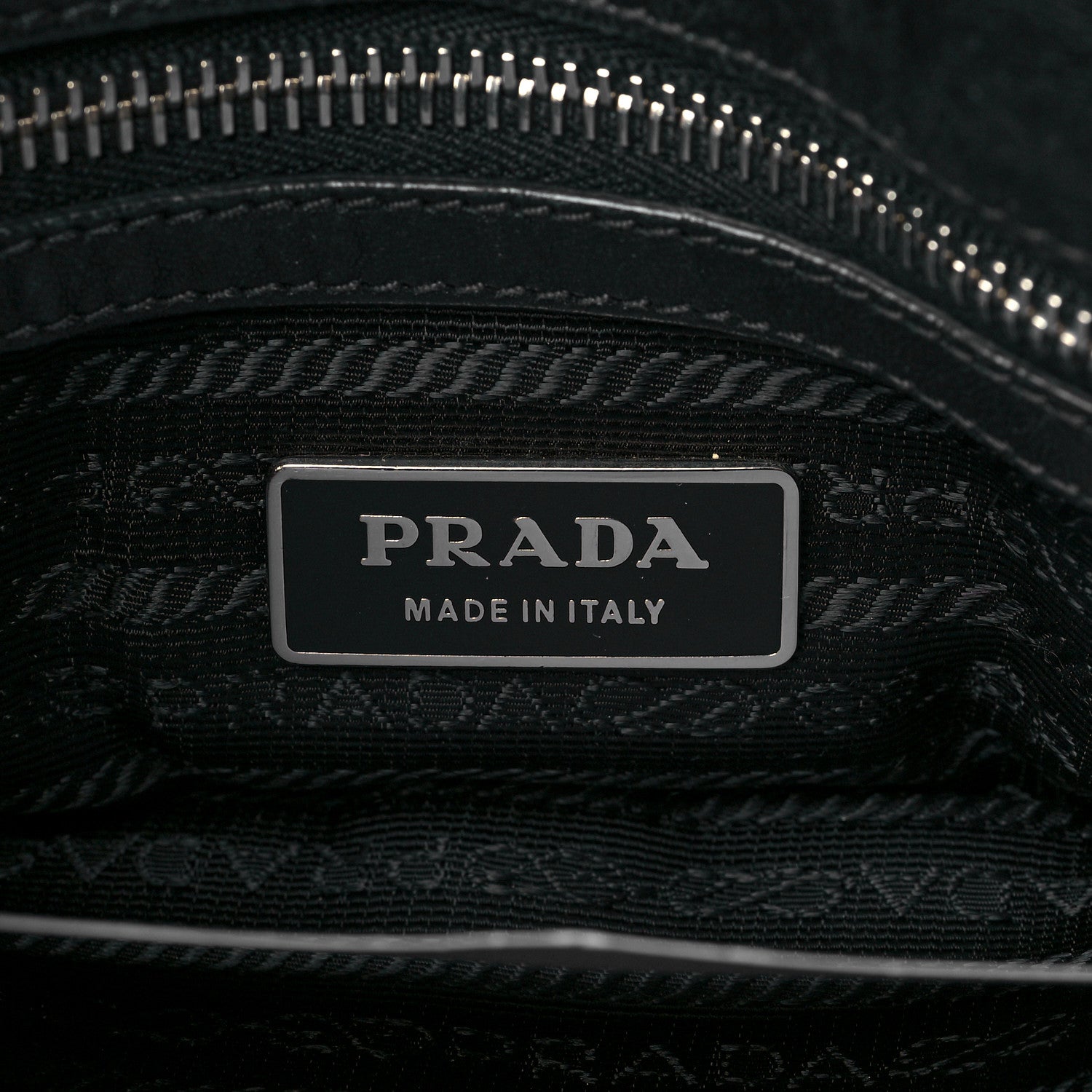 Prada Tessuto Nylon Nappa Braided Gaufre Shopping Satchel Black 5 of 9