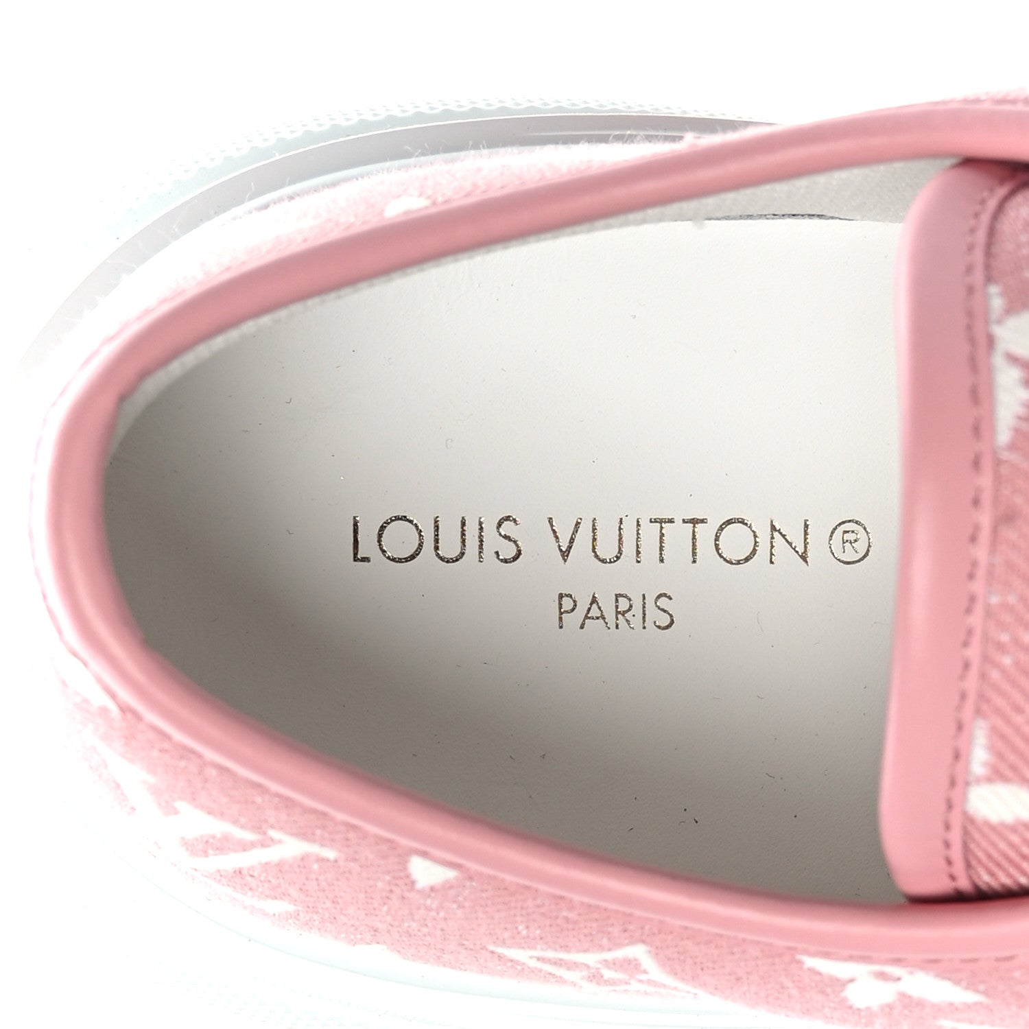 Louis Vuitton Denim Monogram Squad Sneakers 42 Pink 8 of 8