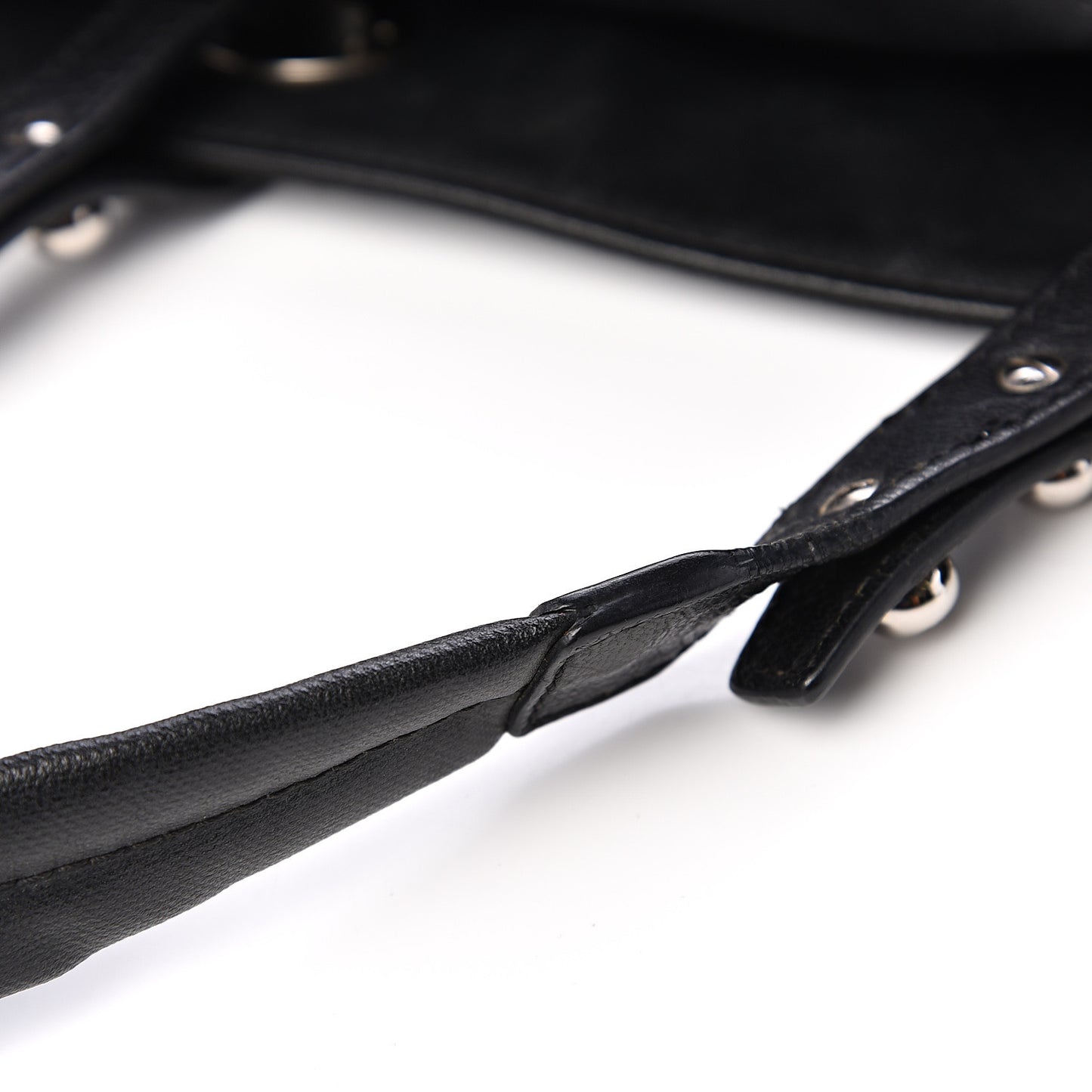 Coated Canvas Large Paris Biarritz Tote Black