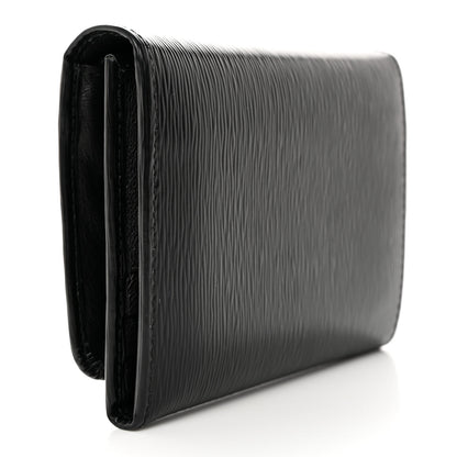 Prada Vitello Move Tri-Fold Compact Wallet Black 3 of 10