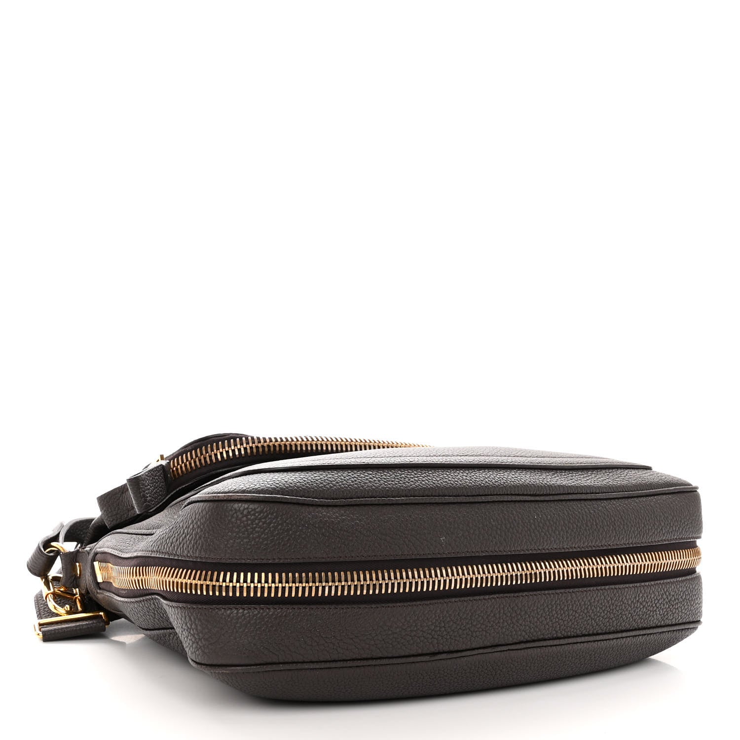 Tom Ford Pebbled Calfskin Large Jennifer Dark Brown 4 of 12