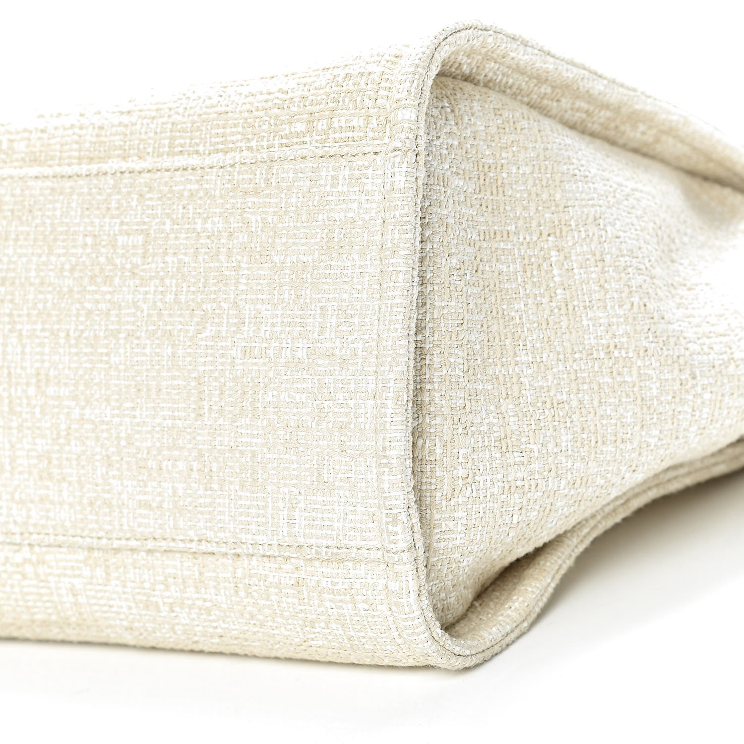 Chanel Canvas Large Deauville Tote Light Beige 9 of 10