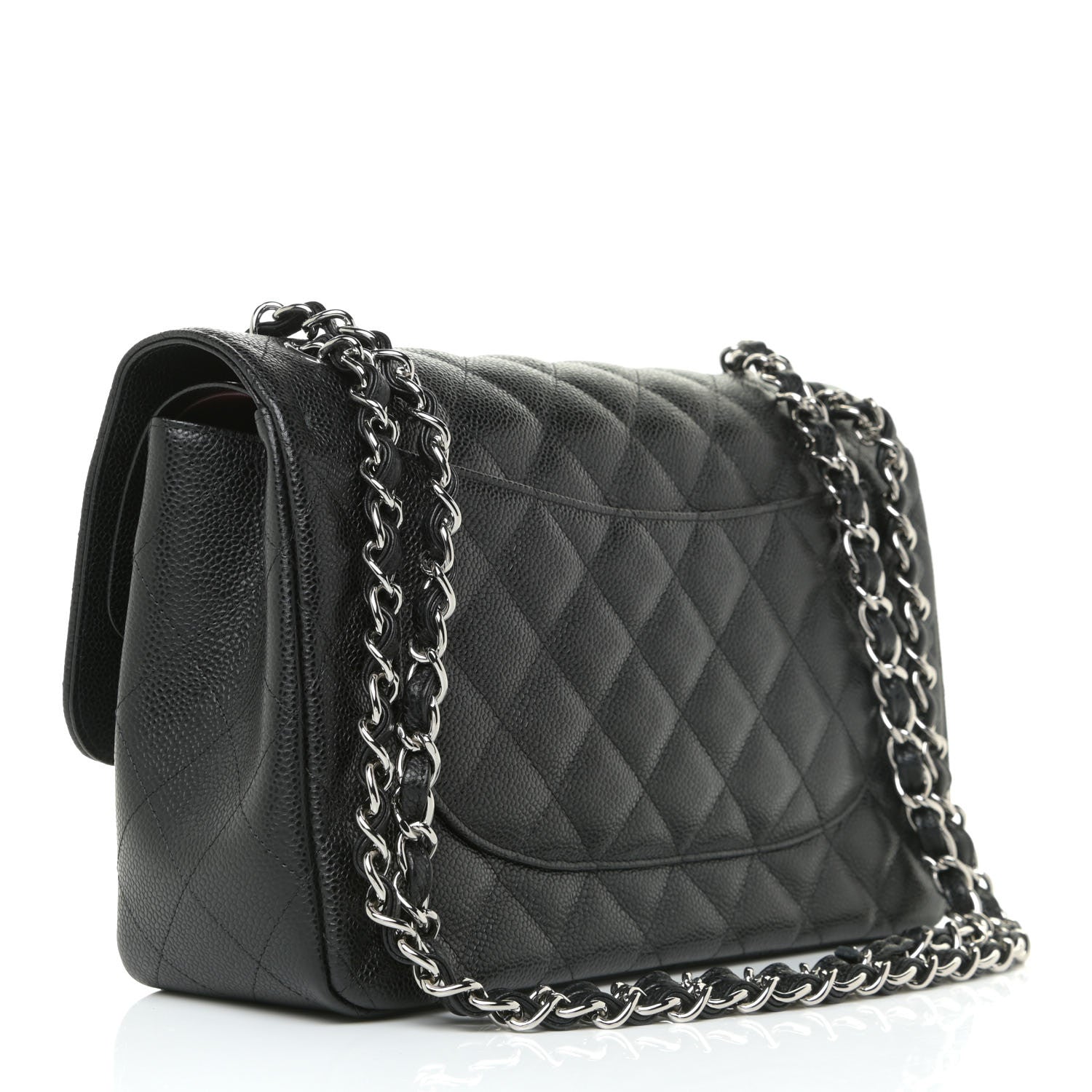 Chanel Caviar Quilted Jumbo Double Flap Black 3 of 13