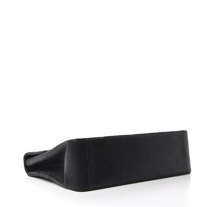 Chanel Lambskin Quilted XL Jumbo Single Flap Black 4 of 11