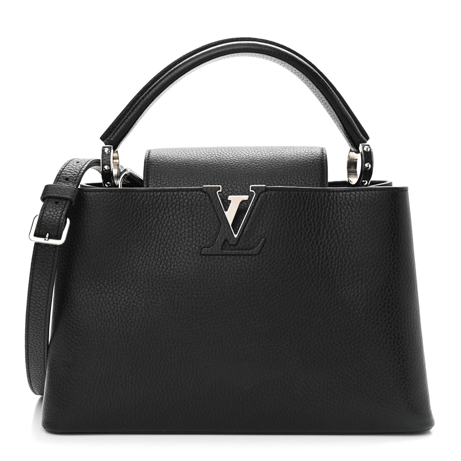 Louis Vuitton Taurillon Capucines PM Black 1 of 10