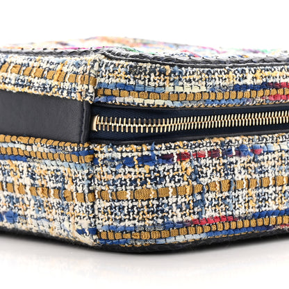 Chanel Tweed Snakeskin Quilted Medium CC Filigree Vanity Case Multicolor 10 of 13