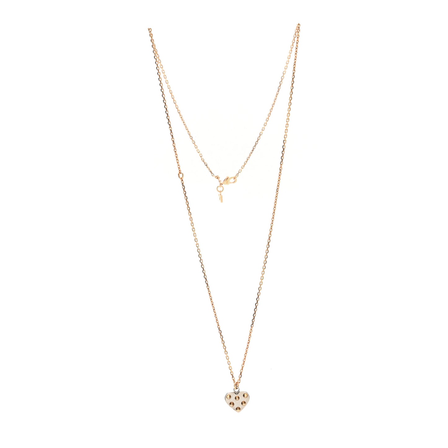 Spiky Valentine Necklace Gold Silver