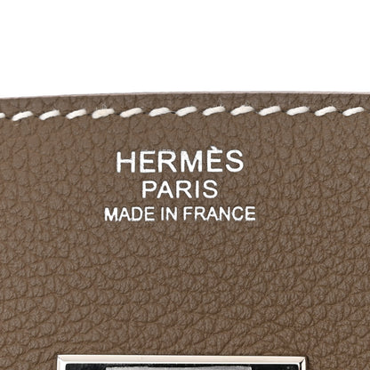 Hermes Evercolor Shoulder Birkin Light 29 Etoupe 6 of 10