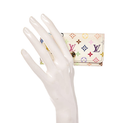 Louis Vuitton Monogram Multicolor Multicles 4 Key Holder White Litchi 2 of 11