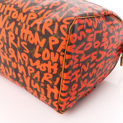 Louis Vuitton Monogram Graffiti Speedy 30 Orange 13 of 17