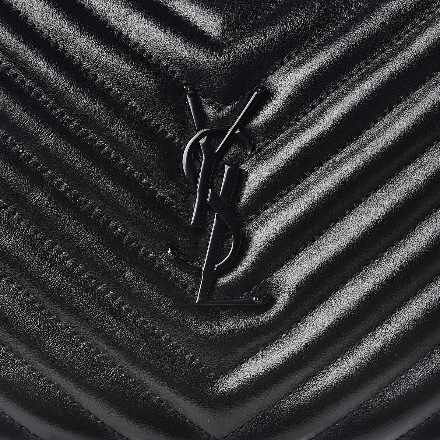 Calfskin Matelasse Monogram Lou Camera Bag Black