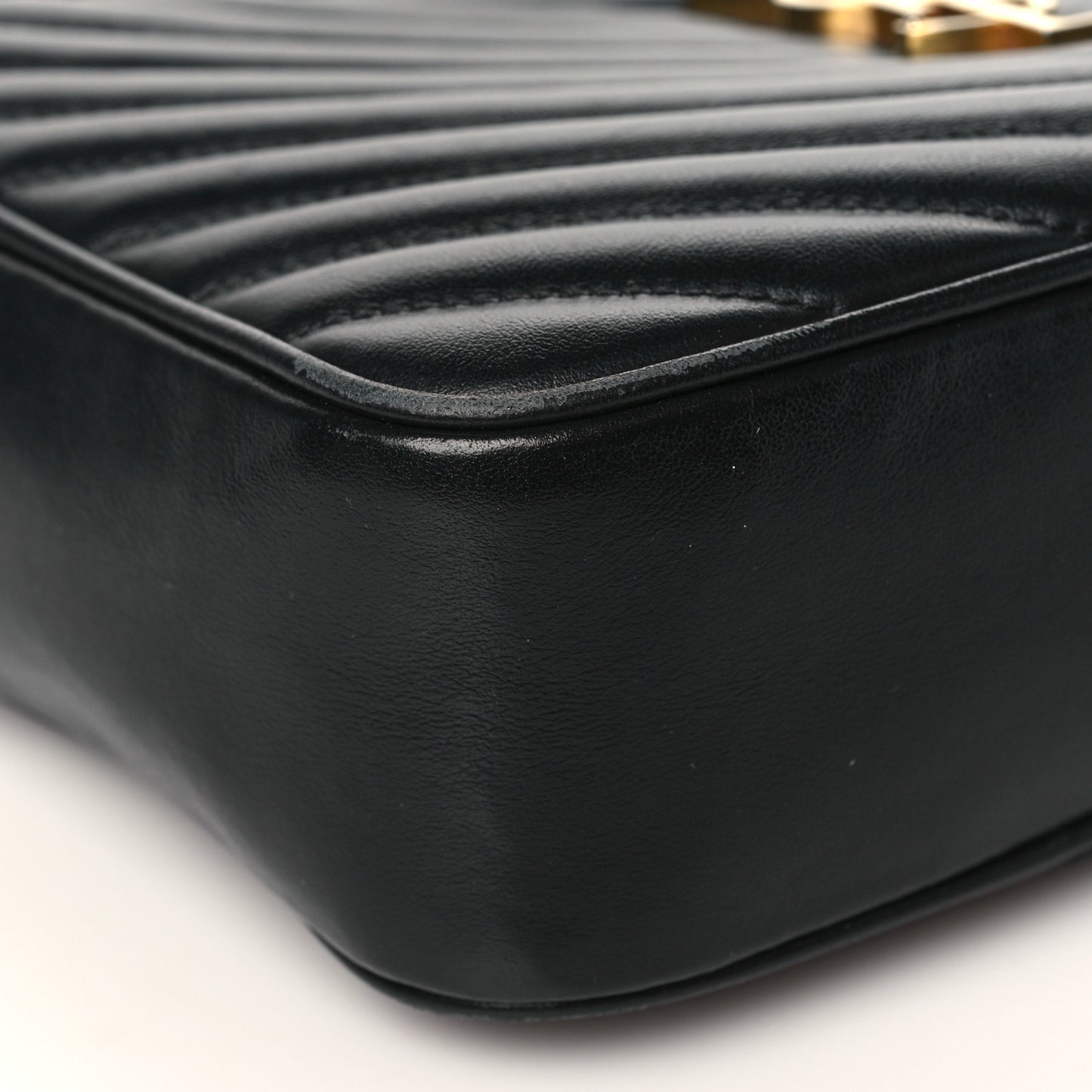 Calfskin Matelasse Monogram Lou Camera Bag Black