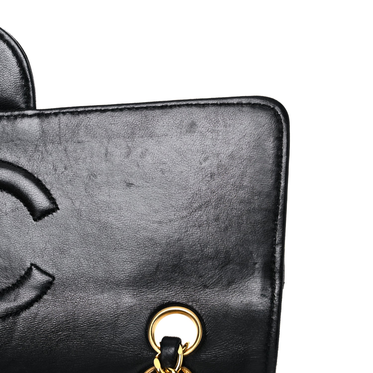 Chanel Lambskin Quilted Medium Single Flap Black 12 of 22