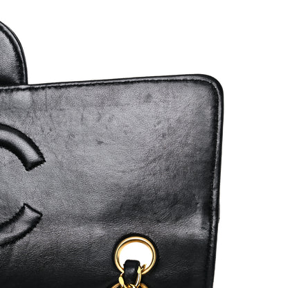 Chanel Lambskin Quilted Medium Single Flap Black 12 of 22
