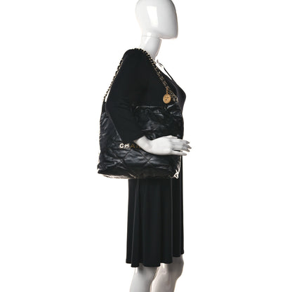 Chanel Shiny Calfskin Quilted Small Chanel 22 Black 2 of 13