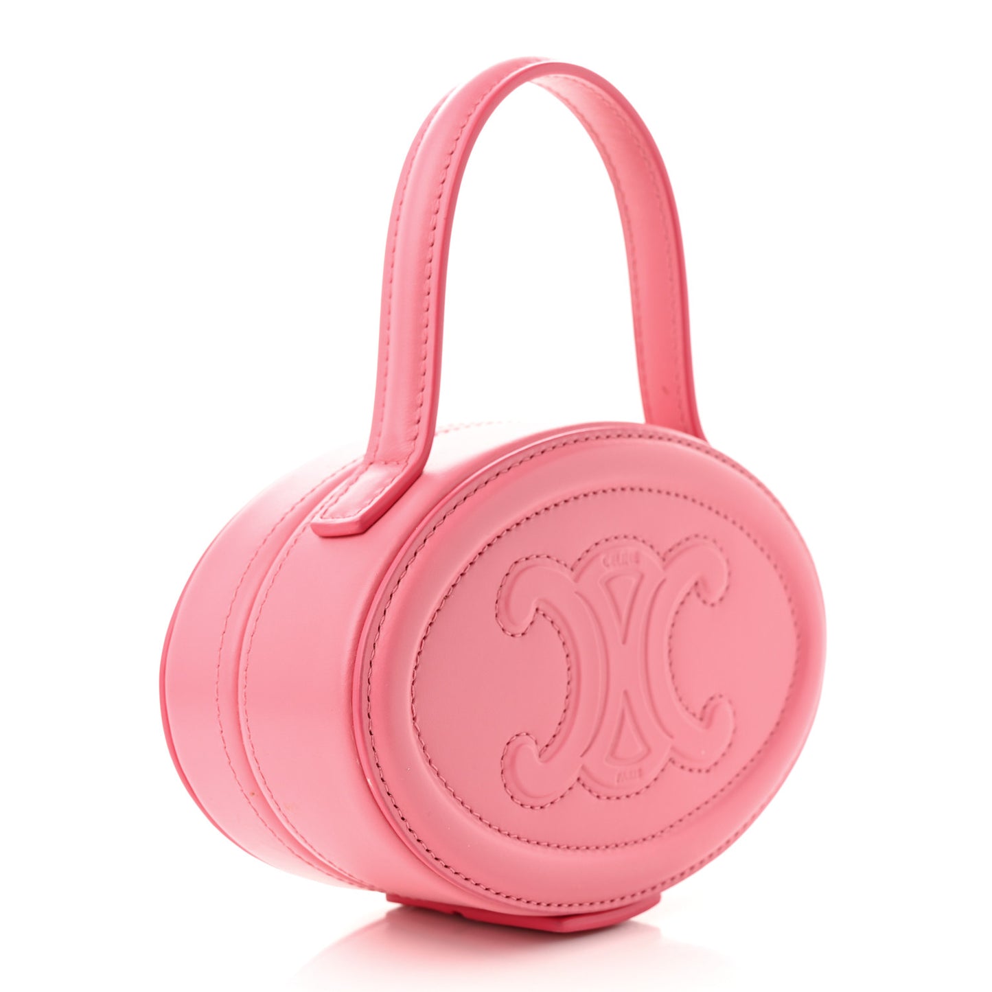 Smooth Calfskin Cuir Triomphe Oval Minaudiere Lipstick