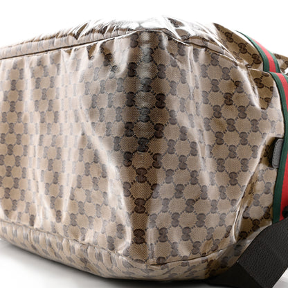 Gucci Crystal Monogram Web Large Carry On Duffle Bag Brown 10 of 12
