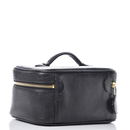 Chanel Caviar Vanity Cosmetic Case Black 3 of 14