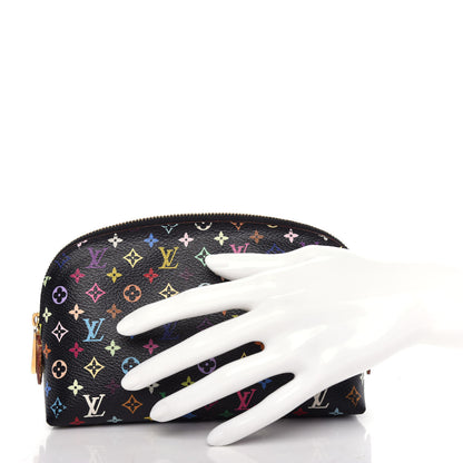 Louis Vuitton Monogram Multicolor Cosmetic Pouch Black Grenade 2 of 7