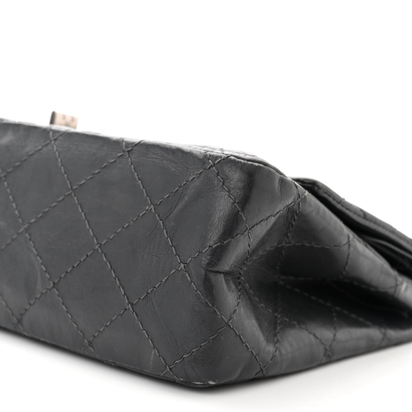 Aged Calfskin Quilted 2.55 Reissue 226 Flap Grey