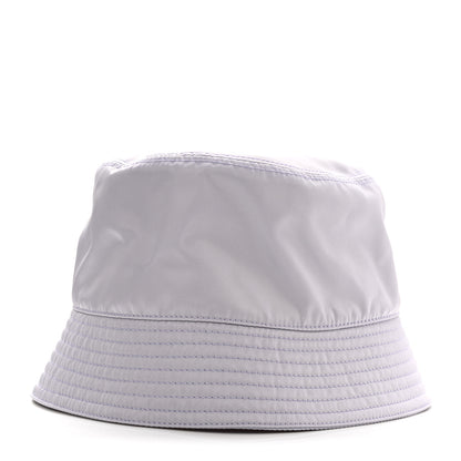 Prada Re-Nylon Metal Triangle Logo Womens Bucket Hat M Glicine 4 of 9