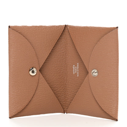 Hermes Chevre Mysore Calvi Card Case Quebracho 5 of 8