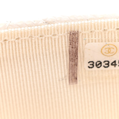 Chanel Caviar Quilted Flap Card Holder Wallet White 8 of 8
