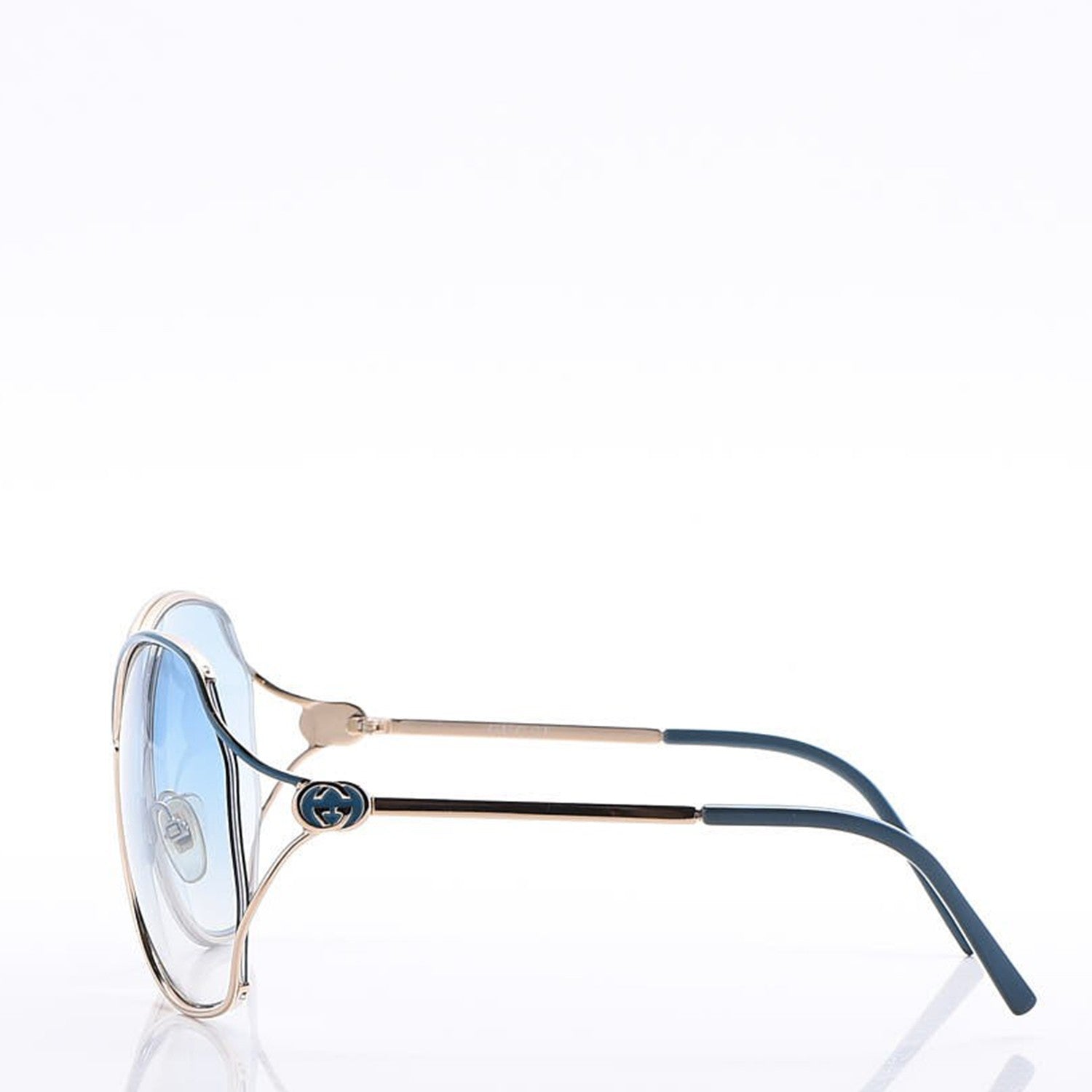 Gucci Oversized Sunglasses GG 2846 Blue 2 of 6