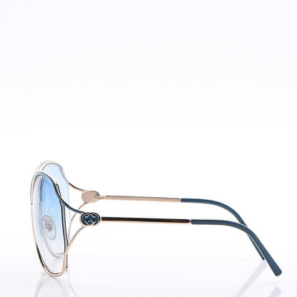 Gucci Oversized Sunglasses GG 2846 Blue 2 of 6