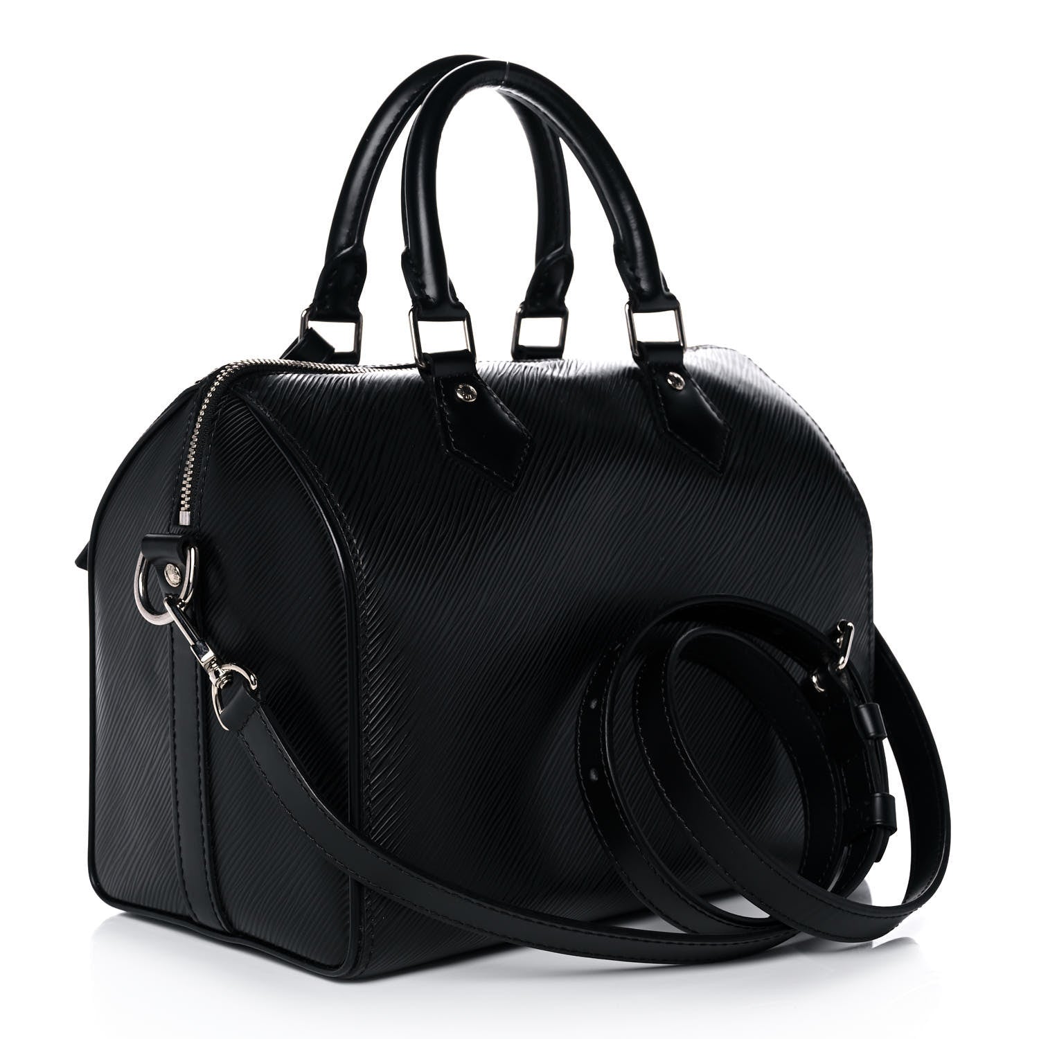 Louis Vuitton Epi Speedy Bandouliere 25 Black 3 of 14