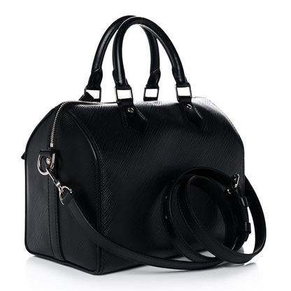 Louis Vuitton Epi Speedy Bandouliere 25 Black 3 of 14