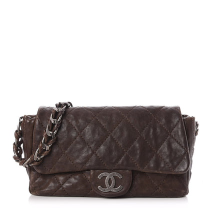 Chanel Calfskin Quilted Modern Chain Flap Brown 1 of 9