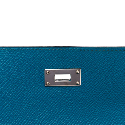 Hermes Epsom Kelly Longue Wallet Bleu Izmir 9 of 13
