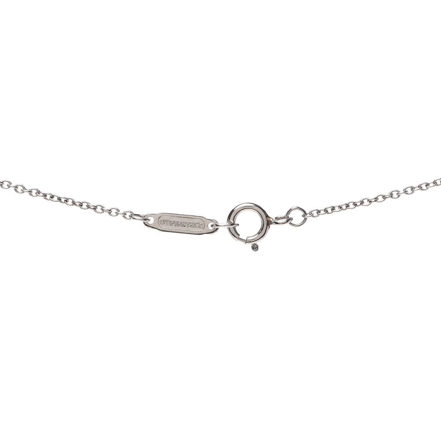 Tiffany Platinum Diamond Mini Victoria Necklace 4 of 5
