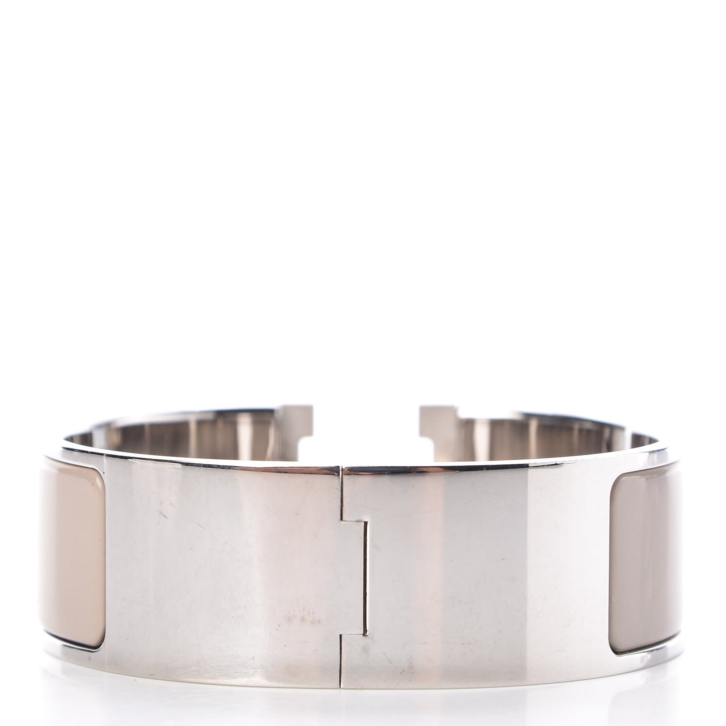 Enamel Wide Clic Clac H Bracelet PM Marron Glace