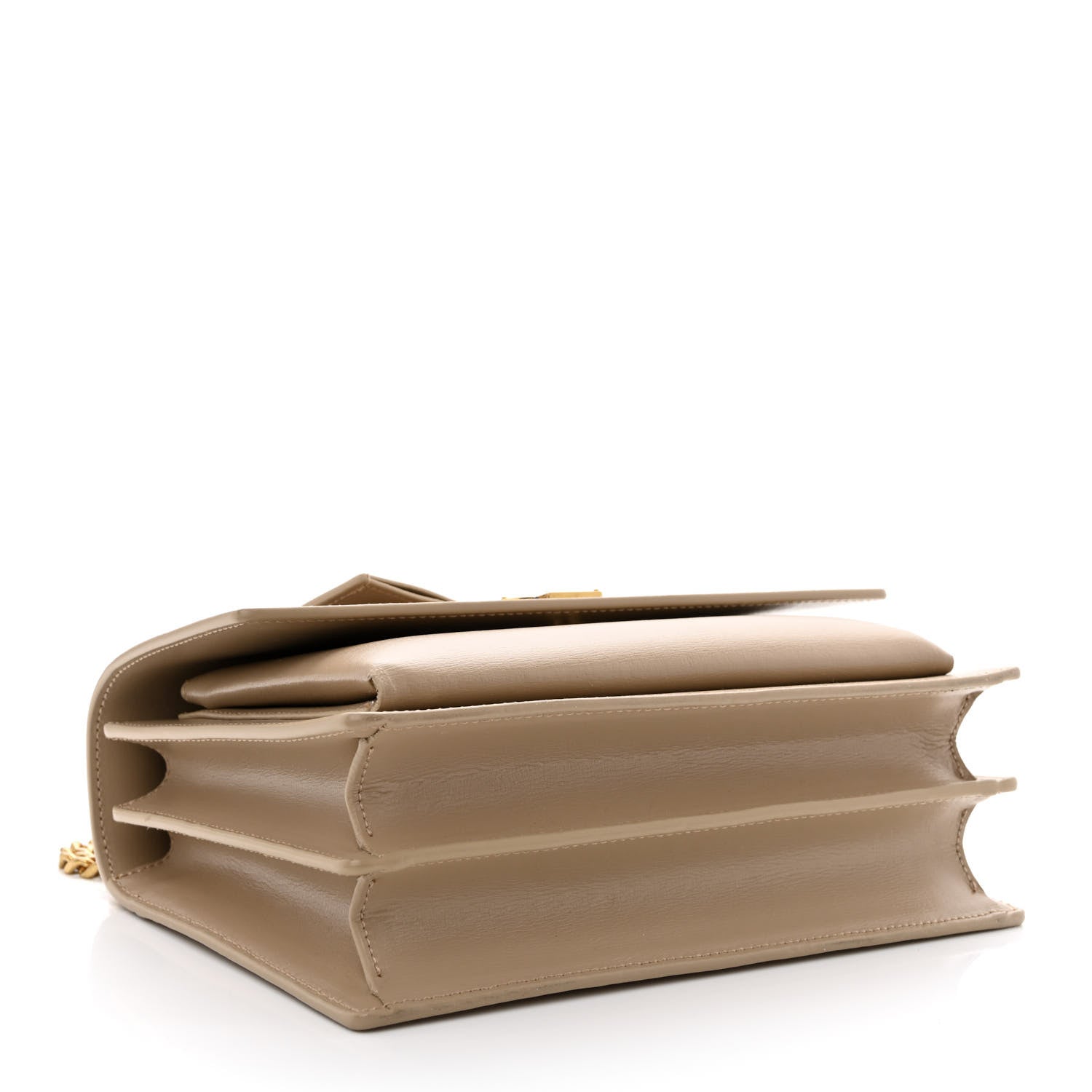 Saint Laurent Calfskin Medium Monogram Sunset Dark Beige 4 of 11