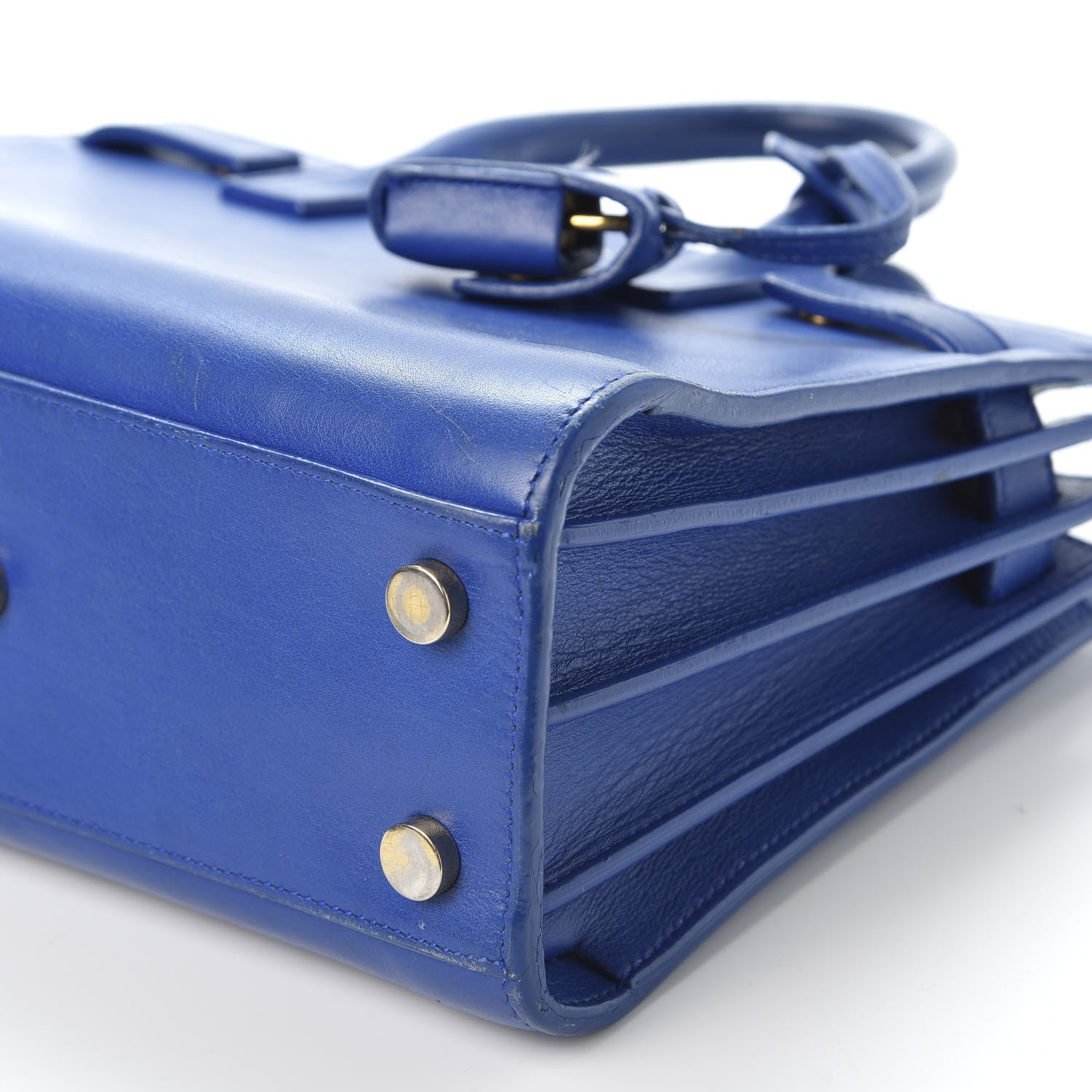 Saint Laurent Calfskin Nano Sac De Jour Royal Blue 6 of 16